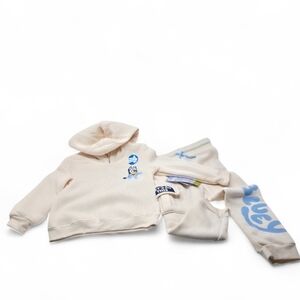 Bluey Cream Hoodie and Sweatpants Set Size 3T